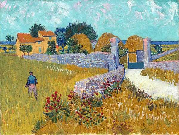 Farmhouse in Provence, 1888 | Vincent van Gogh | Painting Reproduction