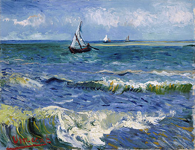 Seascape at Saintes-Maries | Vincent van Gogh | Painting Reproduction