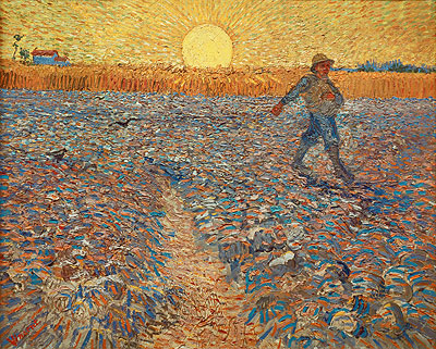 The Sower, 1888 | Vincent van Gogh | Gemälde Reproduktion