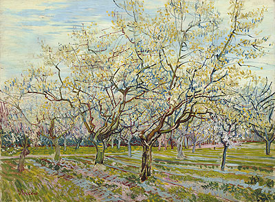 The White Orchard, 1888 | Vincent van Gogh | Gemälde Reproduktion