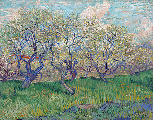 Blühender Obstgarten, 1888 von Vincent van Gogh | Gemälde-Reproduktion
