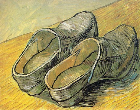 A Pair of Leather Clogs, 1889 | Vincent van Gogh | Painting Reproduction