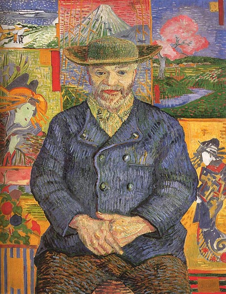 Porträt von Père Tanguy, 1887 von Vincent van Gogh | Gemälde-Reproduktion