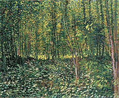 Trees and Undergrowth, 1887 | Vincent van Gogh | Painting Reproduction