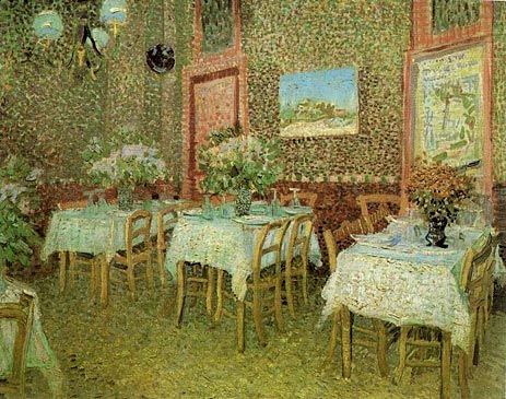 Innenraum eines Restaurants | Vincent van Gogh | Gemälde Reproduktion