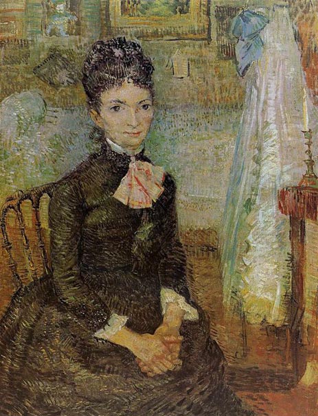 Woman Sitting by a Cradle | Vincent van Gogh | Painting Reproduction