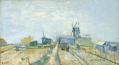 Vegetable Gardens in Montmartre | Vincent van Gogh | Painting Reproduction