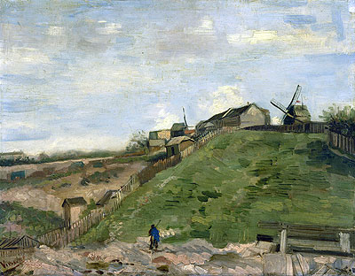 The Hill of Montmartre with Stone Quarry, 1886 | Vincent van Gogh | Gemälde Reproduktion