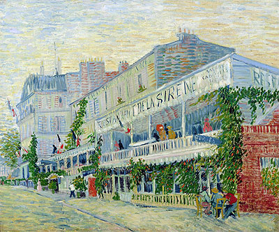 Restaurant de la Sirene at Asnieres, 1887 | Vincent van Gogh | Gemälde Reproduktion
