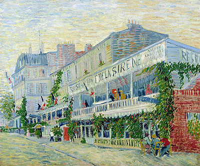 Restaurant de la Sirene at Asnieres, 1887 by Vincent van Gogh | Painting Reproduction