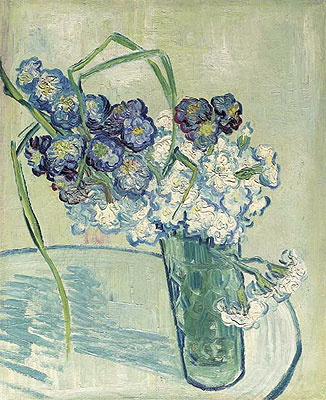 Carnations in a Vase. Auvers, 1890 | Vincent van Gogh | Gemälde Reproduktion