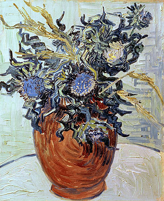 Still Life with Thistles, 1890 | Vincent van Gogh | Painting Reproduction