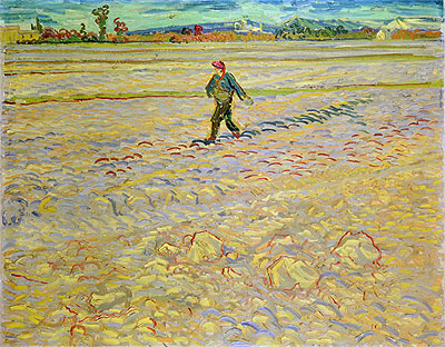 The Sower, 1888 | Vincent van Gogh | Gemälde Reproduktion