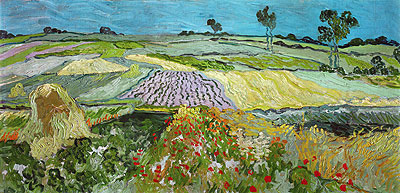 Fields near Auvers | Vincent van Gogh | Painting Reproduction