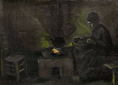 Peasant Woman by the Hearth | Vincent van Gogh | Painting Reproduction