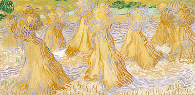 Sheaves of Wheat, 1890 | Vincent van Gogh | Gemälde Reproduktion