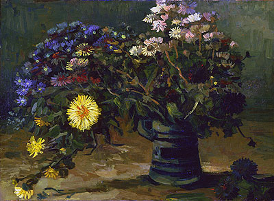 Stillleben mit einem Strauß Gänseblümchen | Vincent van Gogh | Gemälde Reproduktion