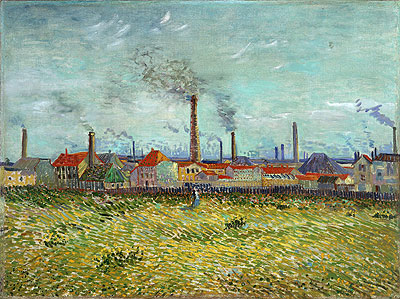 Factories at Clichy, 1887 | Vincent van Gogh | Painting Reproduction