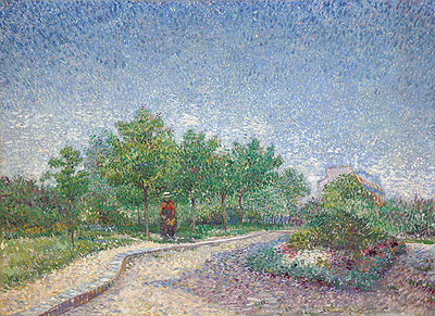 Corner in Voyer-d'Argenson Park at Asnières, 1887 | Vincent van Gogh | Gemälde Reproduktion