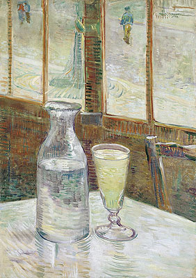 Café Table with Absinth, 1887 | Vincent van Gogh | Gemälde Reproduktion