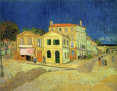 The Yellow House, 1888 | Vincent van Gogh | Gemälde Reproduktion