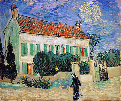 Weiße Haus bei Nacht | Vincent van Gogh | Gemälde Reproduktion