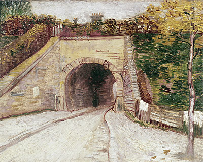 Straße mit Unterführung (Tunnel durch den Hügel) | Vincent van Gogh | Gemälde Reproduktion