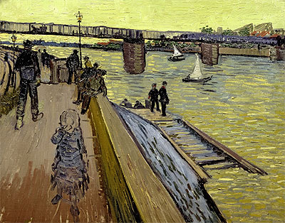 The Bridge Trinquetaille in Arles, 1888 | Vincent van Gogh | Gemälde Reproduktion