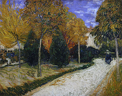 Path in the Park at Arles | Vincent van Gogh | Painting Reproduction