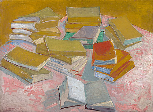 Piles of French Novels, 1887 | Vincent van Gogh | Painting Reproduction