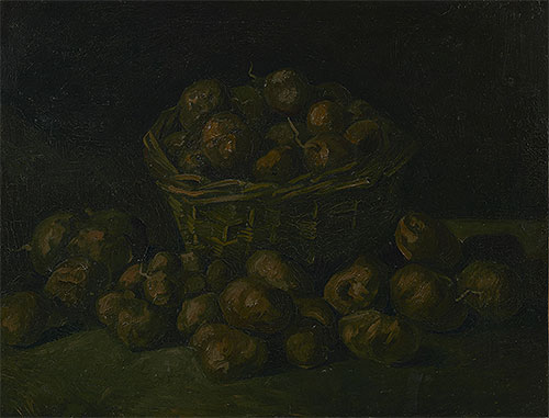 Basket of Potatoes | Vincent van Gogh | Painting Reproduction