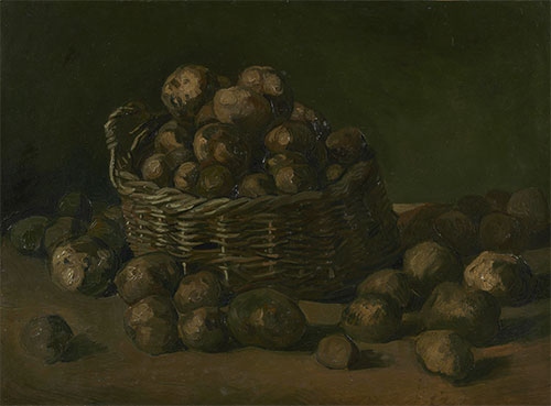 Körbe mit Kartoffeln, 1885 von Vincent van Gogh | Gemälde-Reproduktion
