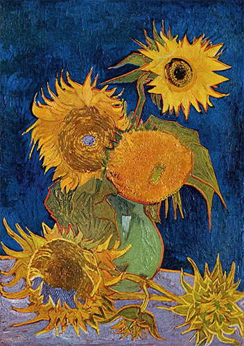 Sechs Sonnenblumen | Vincent van Gogh | Gemälde Reproduktion