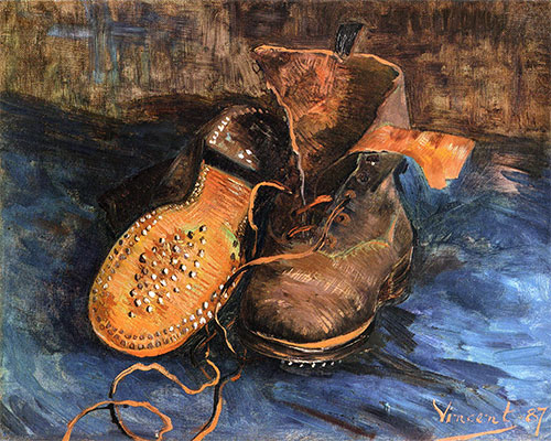 Ein Paar Stiefel, 1887 | Vincent van Gogh | Gemälde Reproduktion