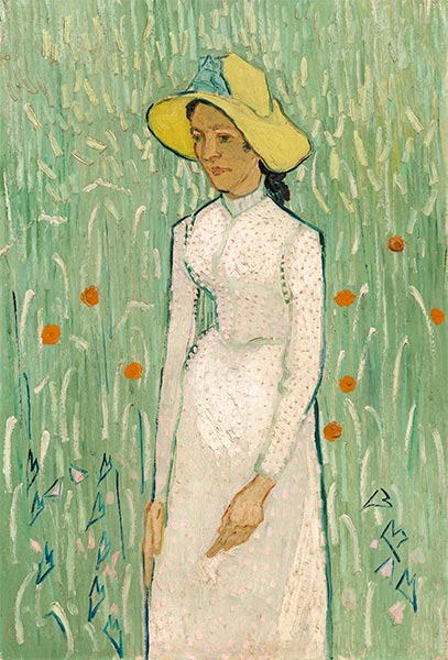 Mädchen in Weiß, 1890 | Vincent van Gogh | Gemälde Reproduktion