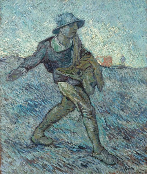 The Sower (after Millet), 1889 | Vincent van Gogh | Painting Reproduction