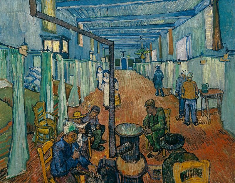 Vincent van Gogh | The Ward in the Hospital at Arles, 1889 The Ward in the Hospital at Arles, 1889 | Vincent van Gogh