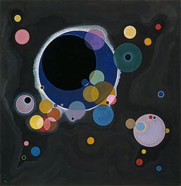 Several Circles, 1926 by Kandinsky | Painting Reproduction