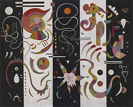 Striped, 1934 by Kandinsky | Painting Reproduction