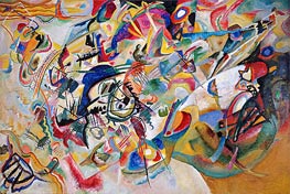 Composition No. 7, 1913 by Kandinsky | Painting Reproduction