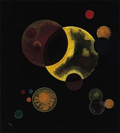 Heavy Circles, 1927 von Kandinsky | Gemälde-Reproduktion