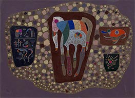 Fragmente, 1943 von Kandinsky | Gemälde-Reproduktion