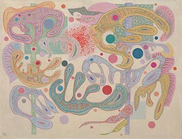 Kapriziöse Formen, 1937 von Kandinsky | Gemälde-Reproduktion