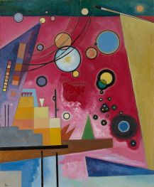 Heavy Red, 1924 by Kandinsky | Painting Reproduction