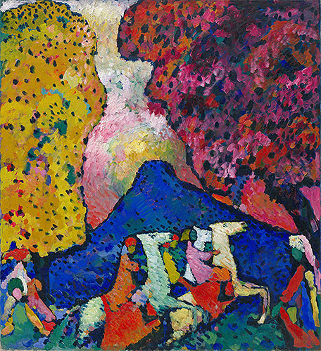 Blue Mountain, c.1908/09 | Kandinsky | Painting Reproduction