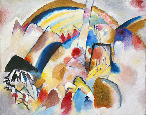 Landscape with Red Spots, No. 2, 1913 | Kandinsky | Painting Reproduction