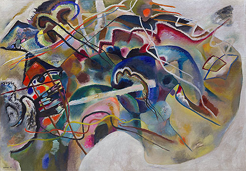 Painting with White Border | Kandinsky | Painting Reproduction