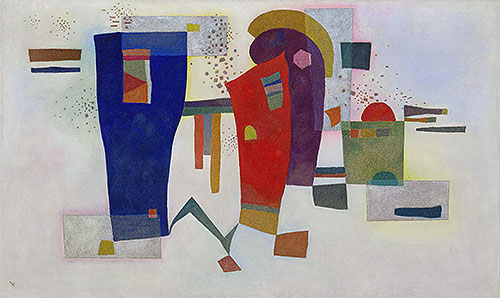 Begleitender Kontrast | Kandinsky | Gemälde Reproduktion