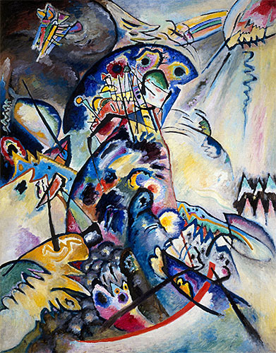Blue Comb, 1917 | Kandinsky | Painting Reproduction