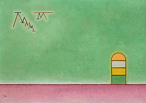 Grünleer, 1930 | Kandinsky | Gemälde Reproduktion